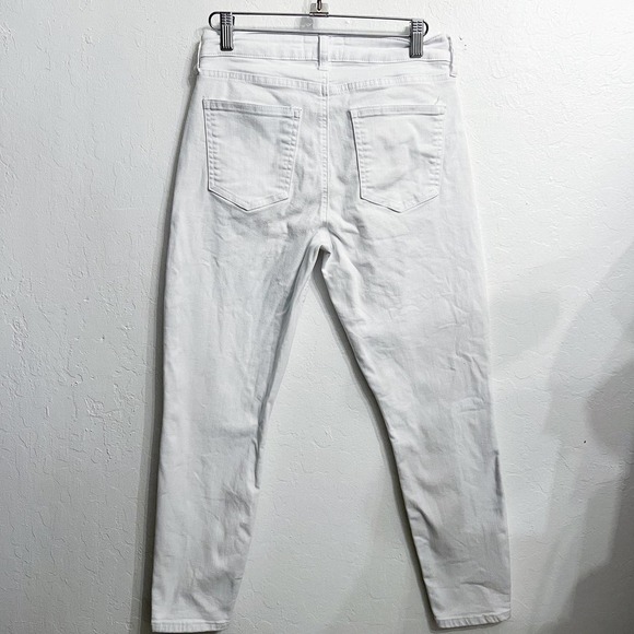 Pistola Stretch Skinny Ankle Denim Jeans 28 White Mid Rise - Picture 5 of 5